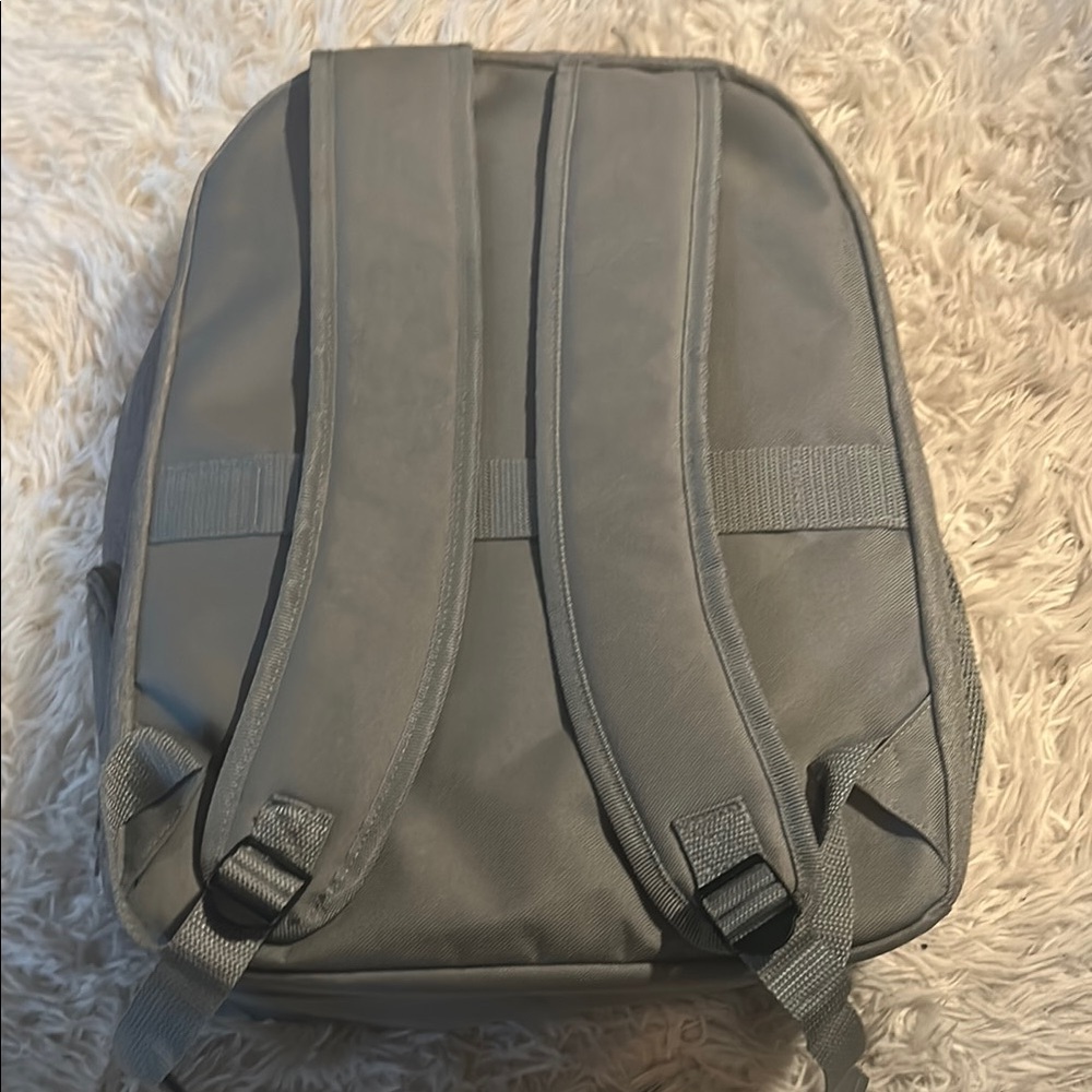 Gray Backpack With Yellow Accent - image 2